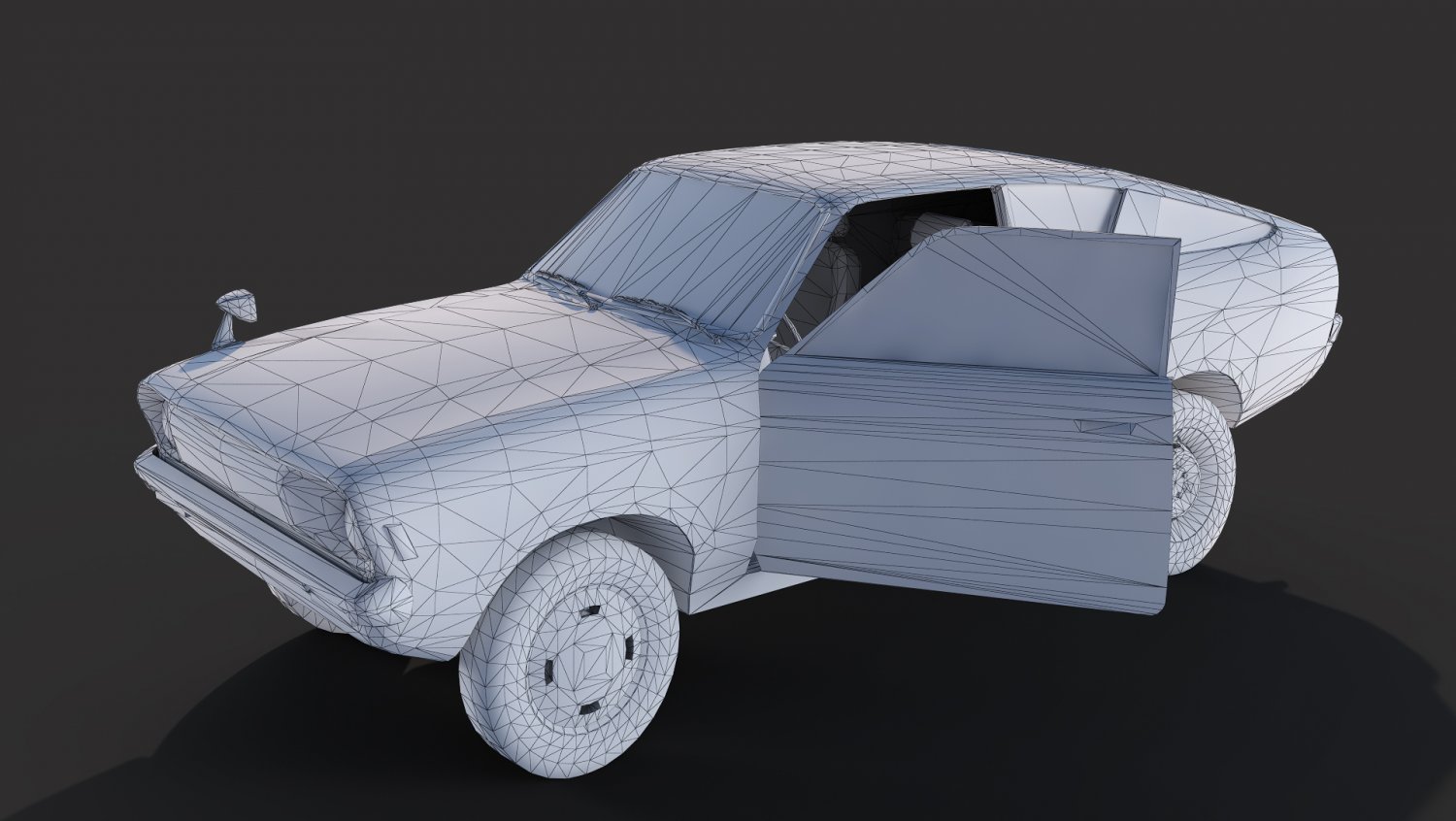 Old Classic Coupe 3D Модель in Старые авто 3DExport