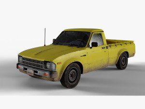 Old Toyota Pickup 3D 모델