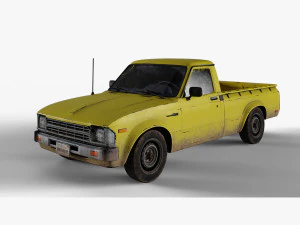 Vieja camioneta Toyota Modelo 3D