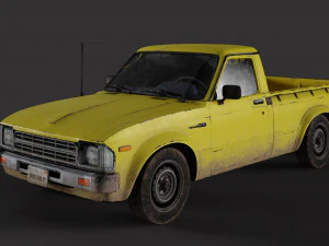 Old Toyota Pickup 3D Model