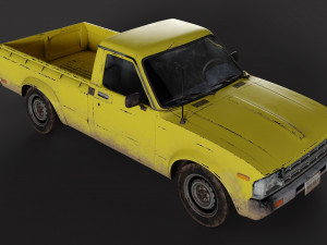 Old Toyota Pickup 3D-Modell