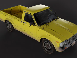 Old Toyota Pickup 3D Model