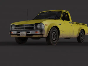 Old Toyota Pickup 3D Model