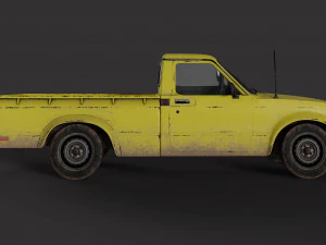 Old Toyota Pickup 3D Model