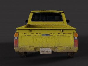 Old Toyota Pickup 3D-Modell