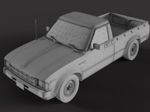 Old Toyota Pickup 3D-Modell