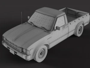 Old Toyota Pickup 3D Model