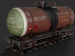 Tank - wagon 3D Model