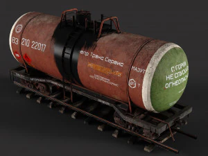 Tank - wagon 3D Model