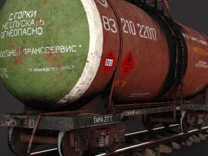 Tank - wagon 3D Model