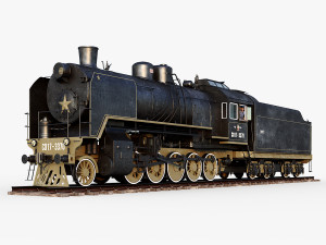 Steam locomotive - 17 3D Модель