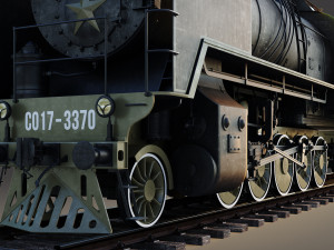 Steam locomotive - 17 3D Model