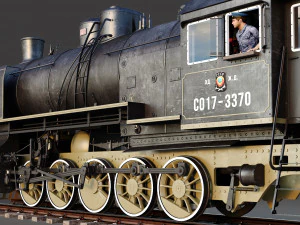 Steam locomotive - 17 3D Model