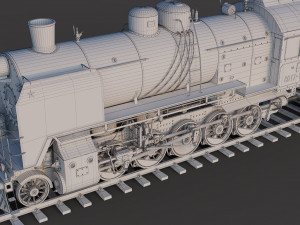 Steam locomotive - 17 3D Model