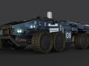 Sci-Fi APC 3D Модель