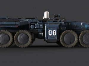 Sci-Fi APC 3D Модель