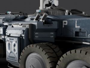 Sci-Fi APC 3D Модель