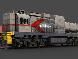 TEM-19 Locomotive 3D Model
