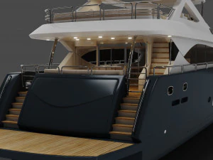 Yacht - Sunseeker 3D Model
