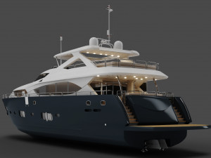 Yacht - Sunseeker 3D Model