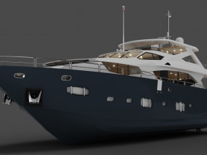 Yacht - Sunseeker 3D Model