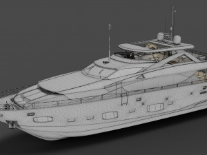 Yacht - Sunseeker 3D Model