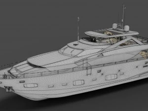 Yacht - Sunseeker 3D Model