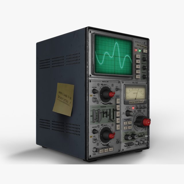 Oscilloscope Modelo 3D .c4d .max .obj .3ds .fbx .stl .blend 