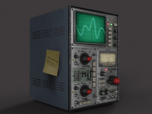Oscilloscope Modelo 3D