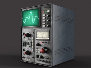 Oscilloscope Modelo 3D
