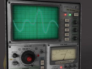 Oscilloscope Modelo 3D
