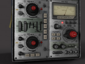 Oscilloscope Modelo 3D