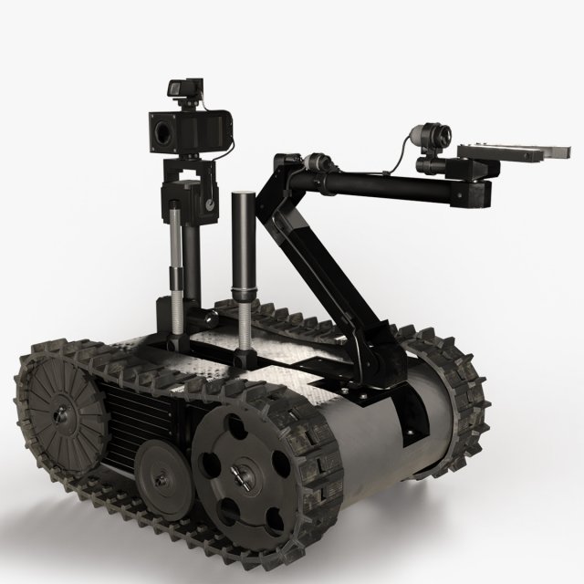 Talon Military Robot 3D Модель .c4d .max .obj .3ds .fbx .stl .blend 