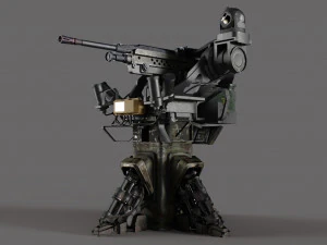 Automatic Turret 3D Model