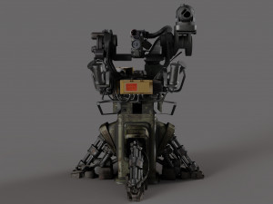 Automatic Turret 3D Model