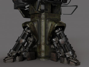 Automatic Turret 3D Model