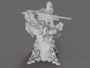 Automatic Turret 3D Model