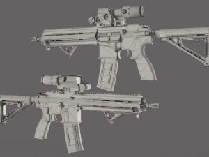 武器收藏 3D 模型