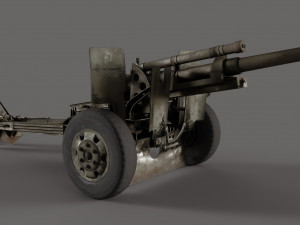 Howitzer M101A1 3Dモデル