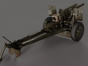 Obusier M101A1 Modèle 3D