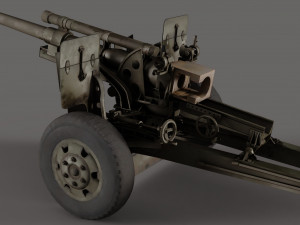 Howitzer M101A1 3Dモデル