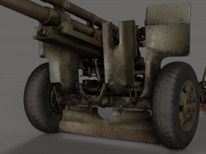 Howitzer M101A1 3Dモデル