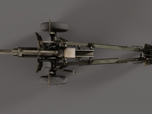 Howitzer M101A1 3Dモデル