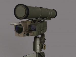 9M133 Kornet Modelo 3D