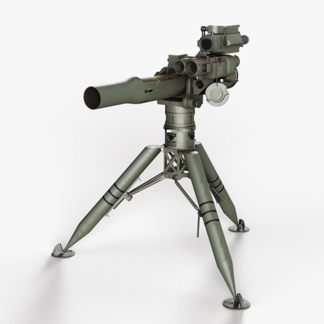 BGM-71 TOW - Missile Launcher Modelo 3D .c4d .max .obj .3ds .fbx .stl .blend 