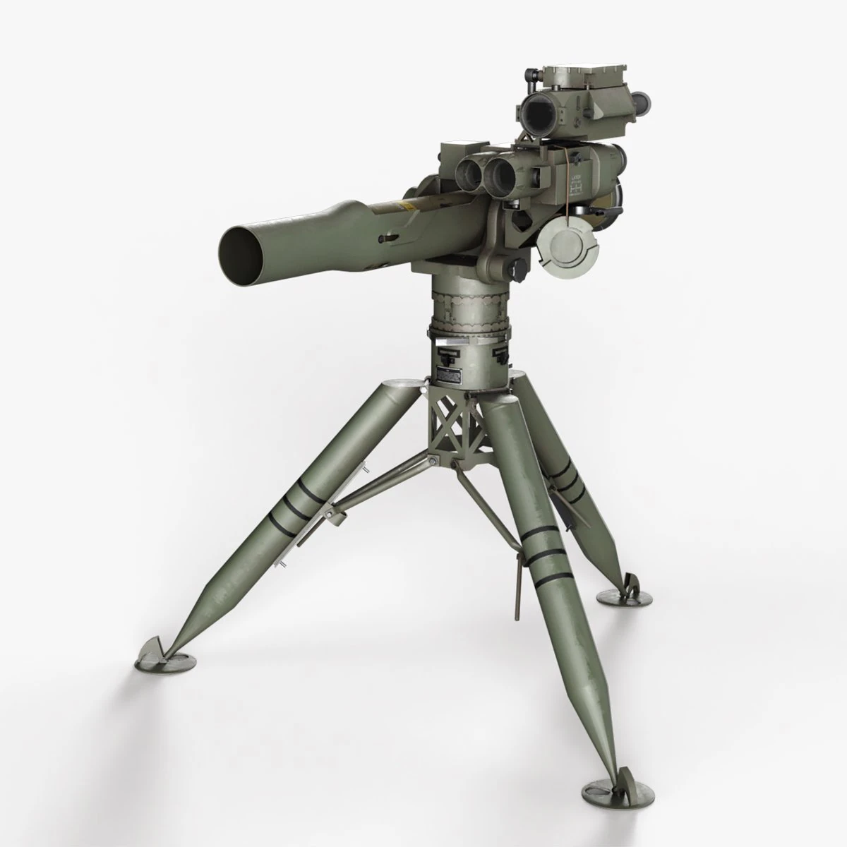 BGM-71 TOW - Missile Launcher 3D Model .c4d .max .obj .3ds .fbx .stl .blend