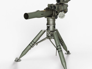 BGM-71 TOW - Missile Launcher 3D Model