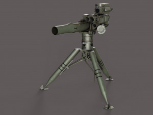 BGM-71 TOW - Missile Launcher Modelo 3D
