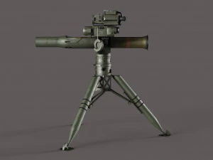 BGM-71 TOW - Missile Launcher 3D Model