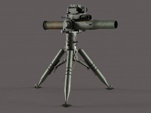 BGM-71 TOW - Missile Launcher Modelo 3D
